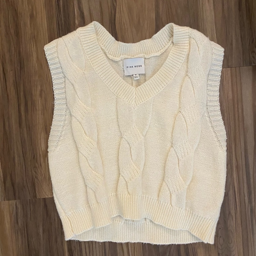 Sweater tank top